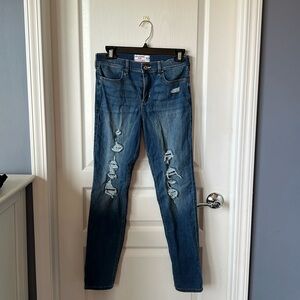 Girl’s abercrombie kids Ripped Skinny Jeans